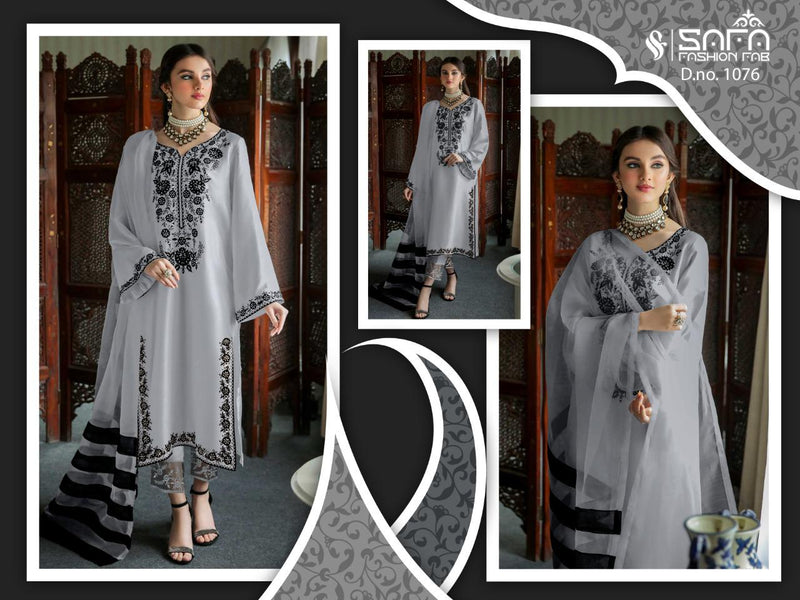 Safa Fashion Dno 1076 Georgette With Beautiful Embroidery Work Stylish Designer Fancy Pret Kurti