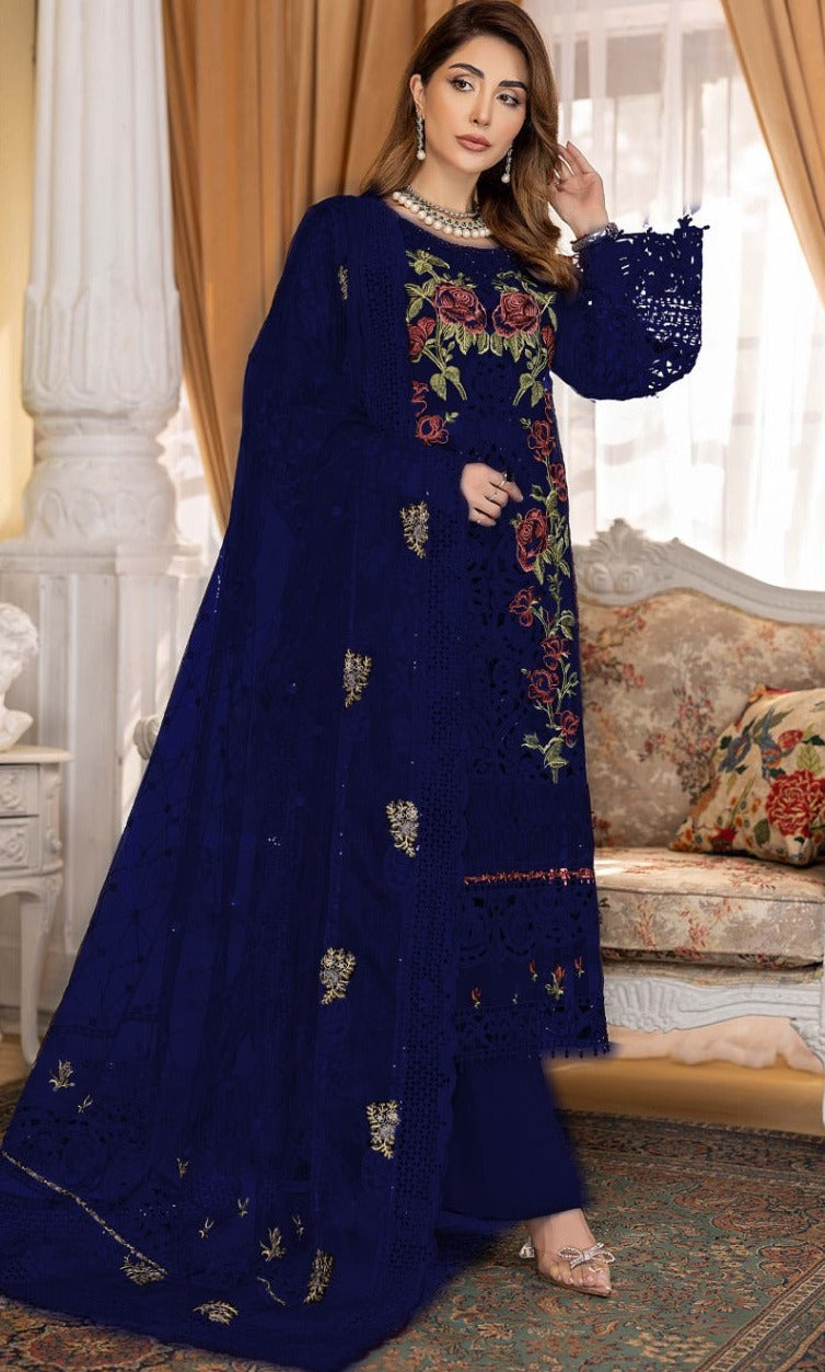 Motifz Dno 153 Georgette With Fancy Heavy Embroidery Work Stylish Designer Party Wear Pakistani Salwar Kameez