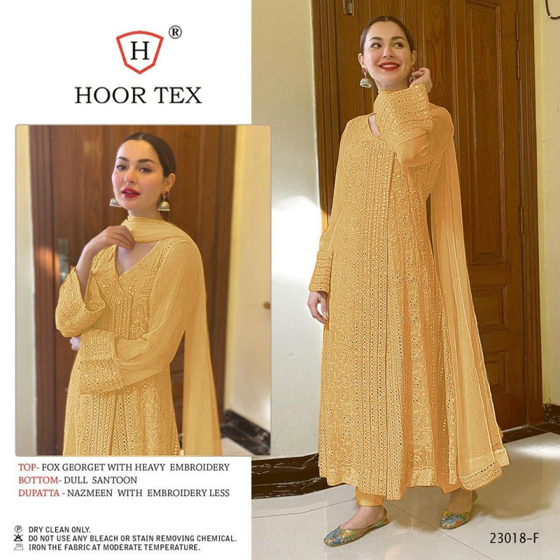 Hoor Tex 23018 Fox Georgette Festive Wear Heavy Salwar Kameez