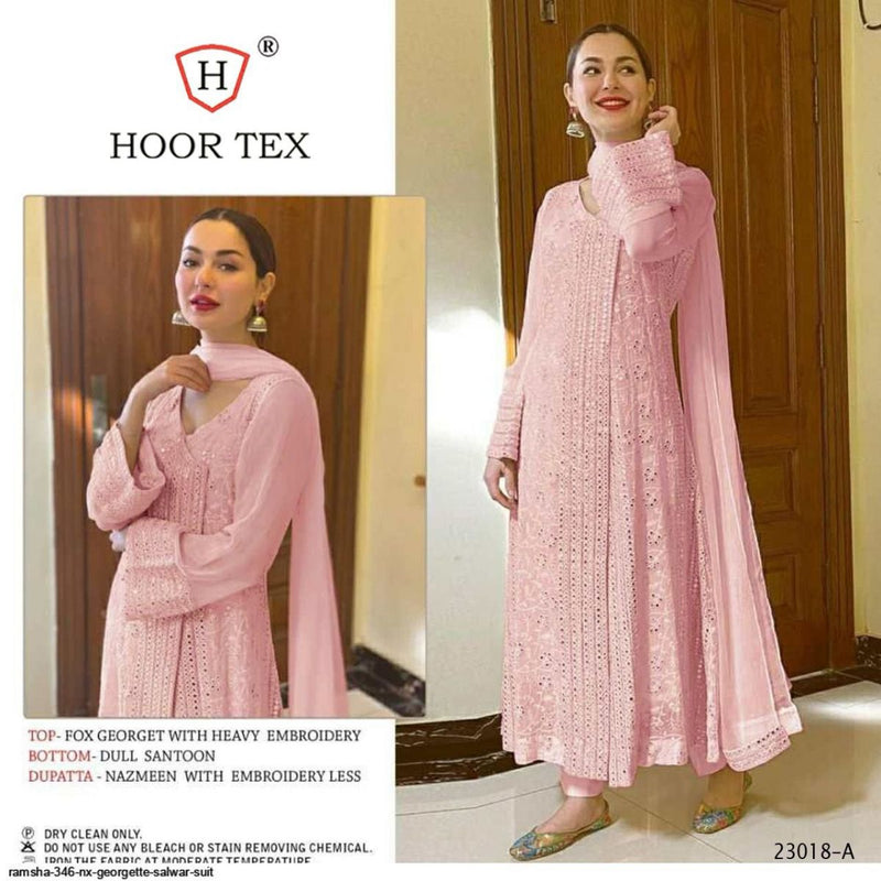 Hoor Tex 23018 Fox Georgette Festive Wear Heavy Salwar Kameez