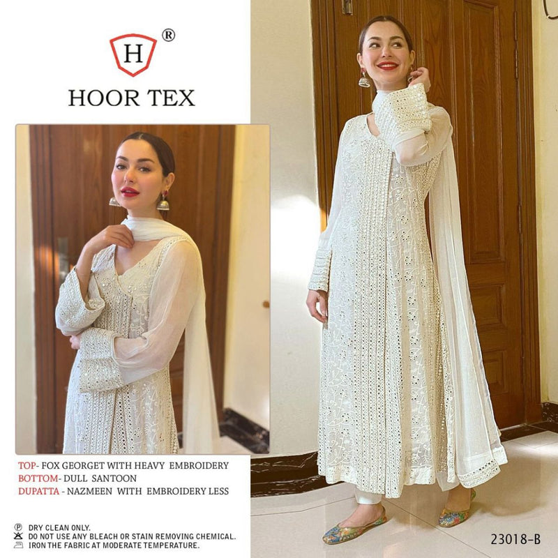 Hoor Tex 23018 Fox Georgette Festive Wear Heavy Salwar Kameez