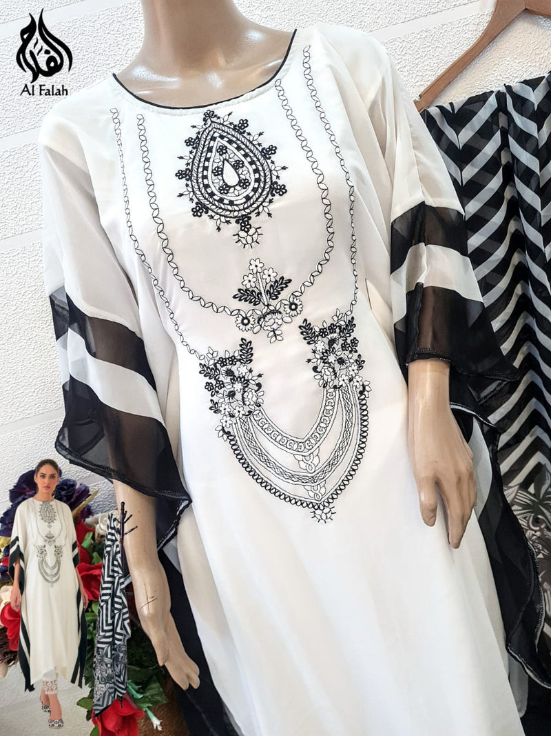 Al Falah Dno 5007 Georgette With Beautiful Work Stylish Designer Festive Wear Fancy Kurti