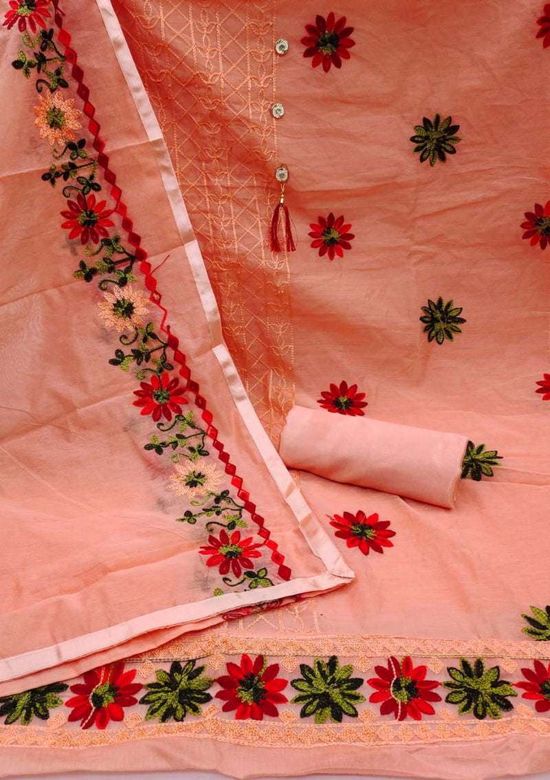 Mf D No 5096 Chanderi Cotton Work Fancy Designer Wear Salwar Kameez