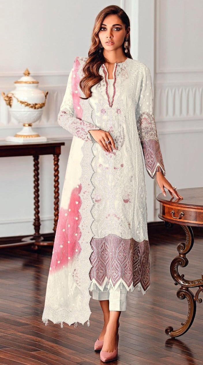 Deepsy Suit Dno 200 Georgette With Fancy Embroidery Work Stylish Designer Pakistani Salwar Kameez
