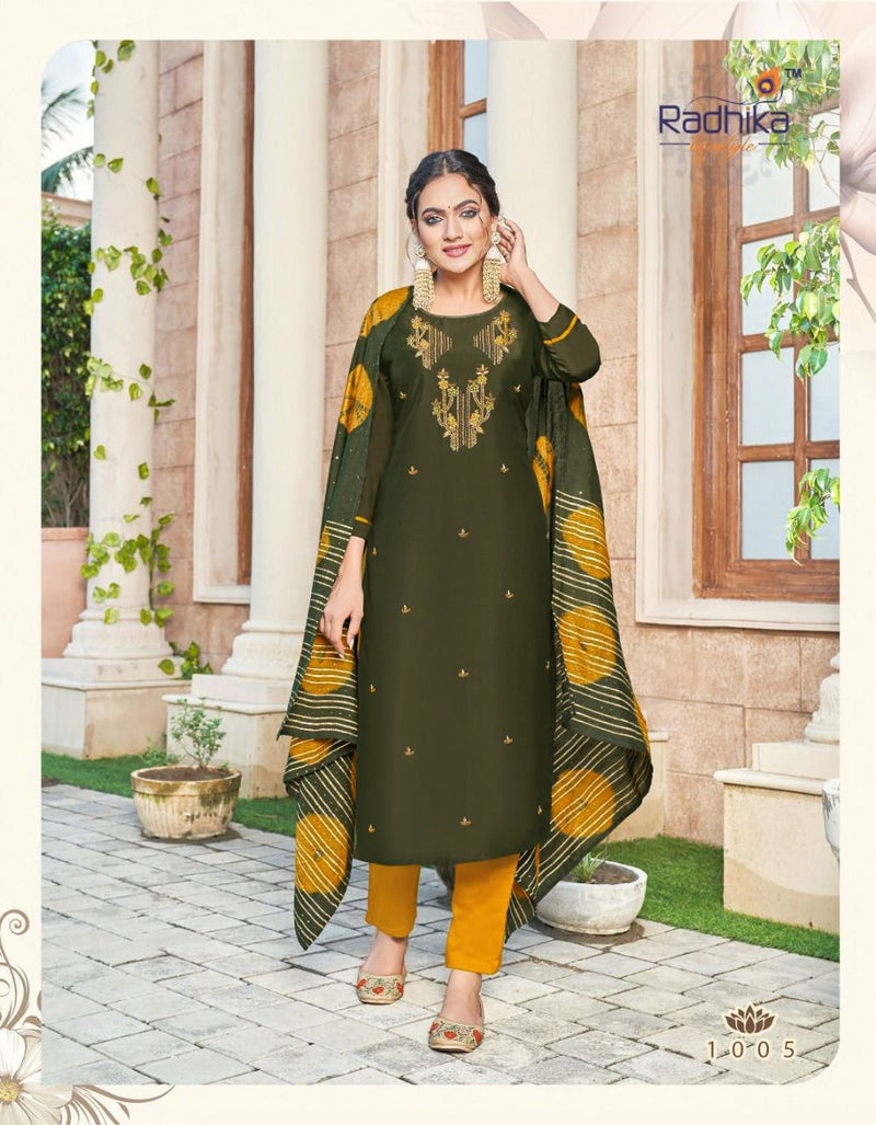 Radhika Lifestyle Dastur Vol 1 Silk With Fancy Hand Work Stylish Designer Festive Wear Fancy Kurti