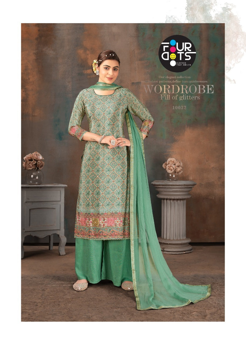 Fourdots Deepmala Crepe With Heavy Beautiful Work Stylish Designer Fancy Salwar Kameez