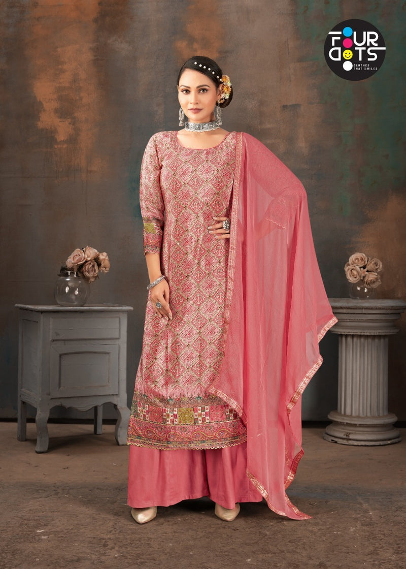 Fourdots Deepmala Crepe With Heavy Beautiful Work Stylish Designer Fancy Salwar Kameez