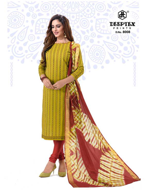 Deeptex Print Tradition Vol 8 Pure Cotton Regular Wear Salwar Suit