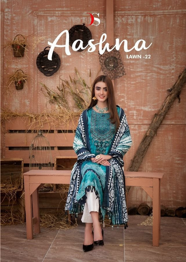 Deepsy Suits Aashna Lawn Vol 22 Pure Cotton Printed Party Wear Salwar Suits