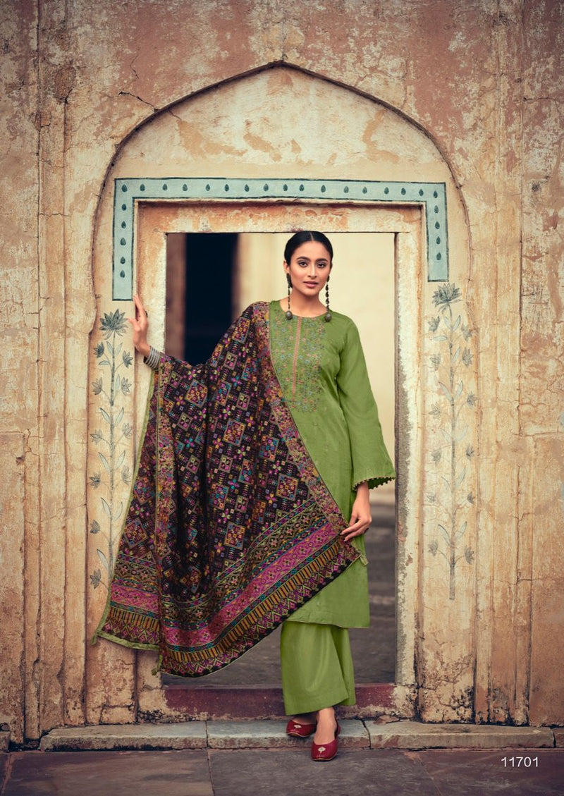 Deepsy Basera Silk With Embroidery Work Designer Salwar Kameez