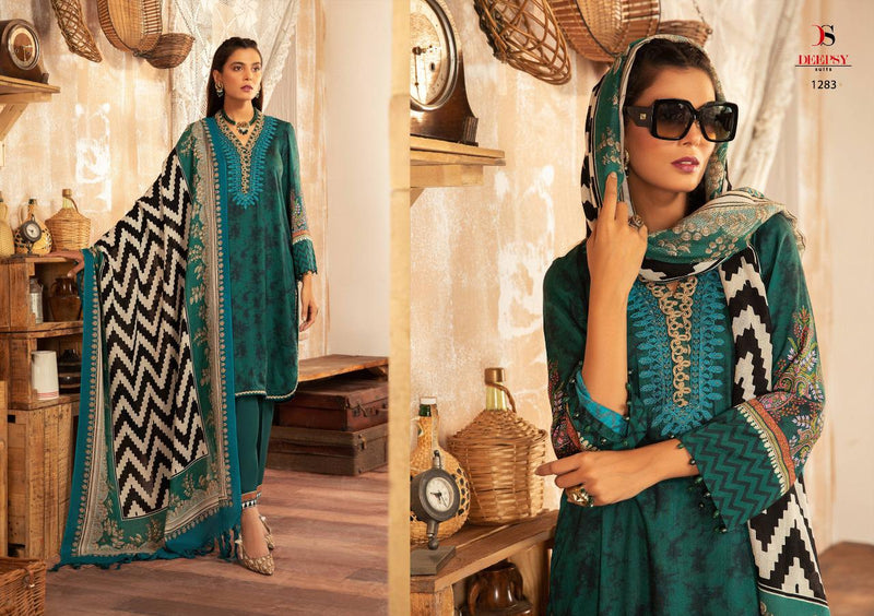 Deepsy Suits Mariab Vintage Cotton With Embroidery Work Pakistani Salwar Suits