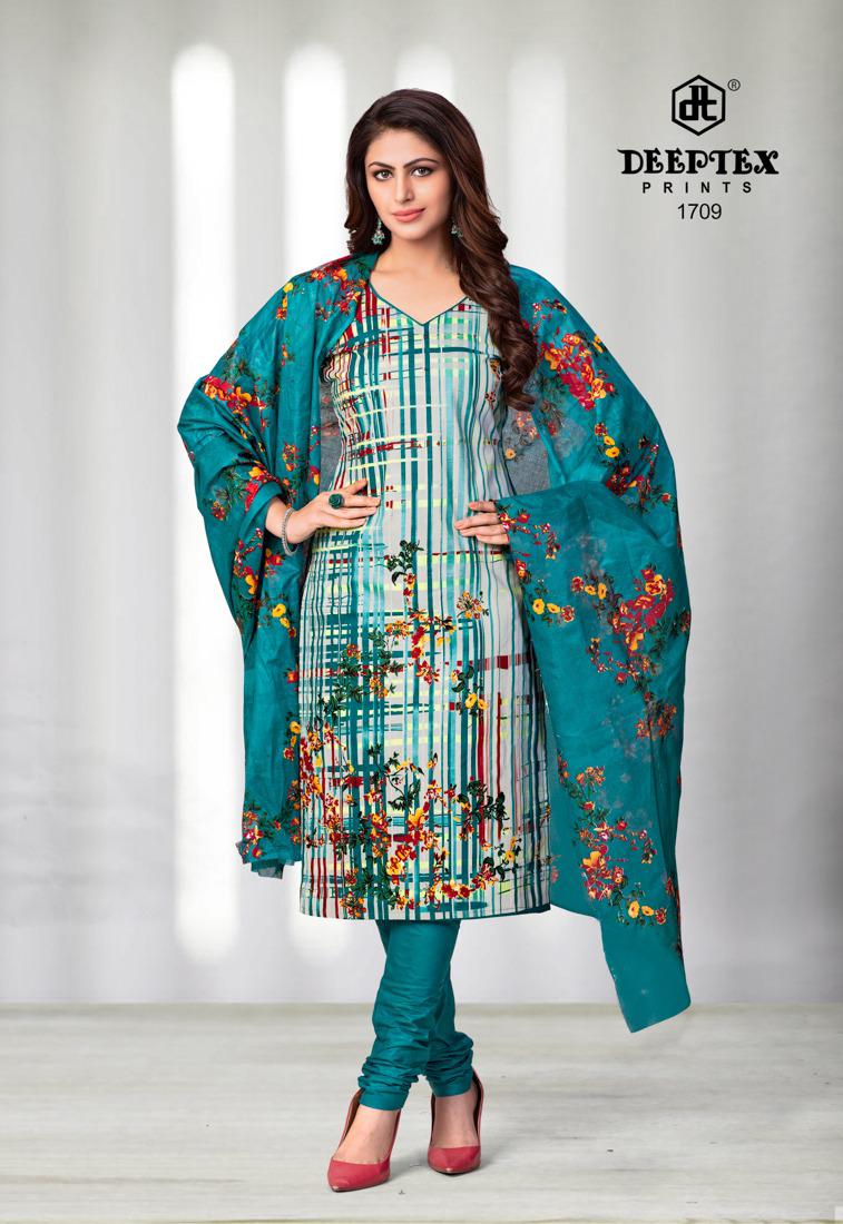 Deeptex Chief Guest Vol 17 Fabric Salwar Suit In Cotton
