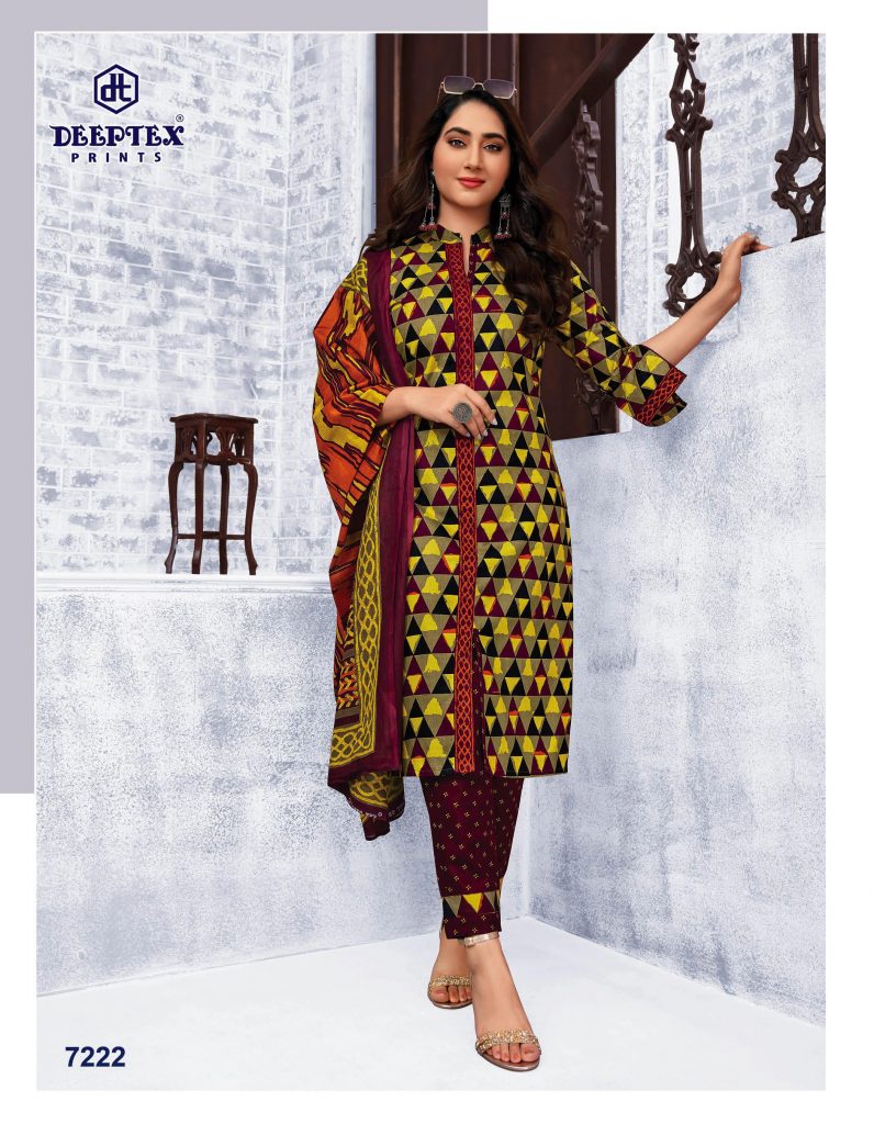 Deeptex Miss India Vol 72 Part B Pure Cotton With Printed Work Stylish Designer Salwar Kameez