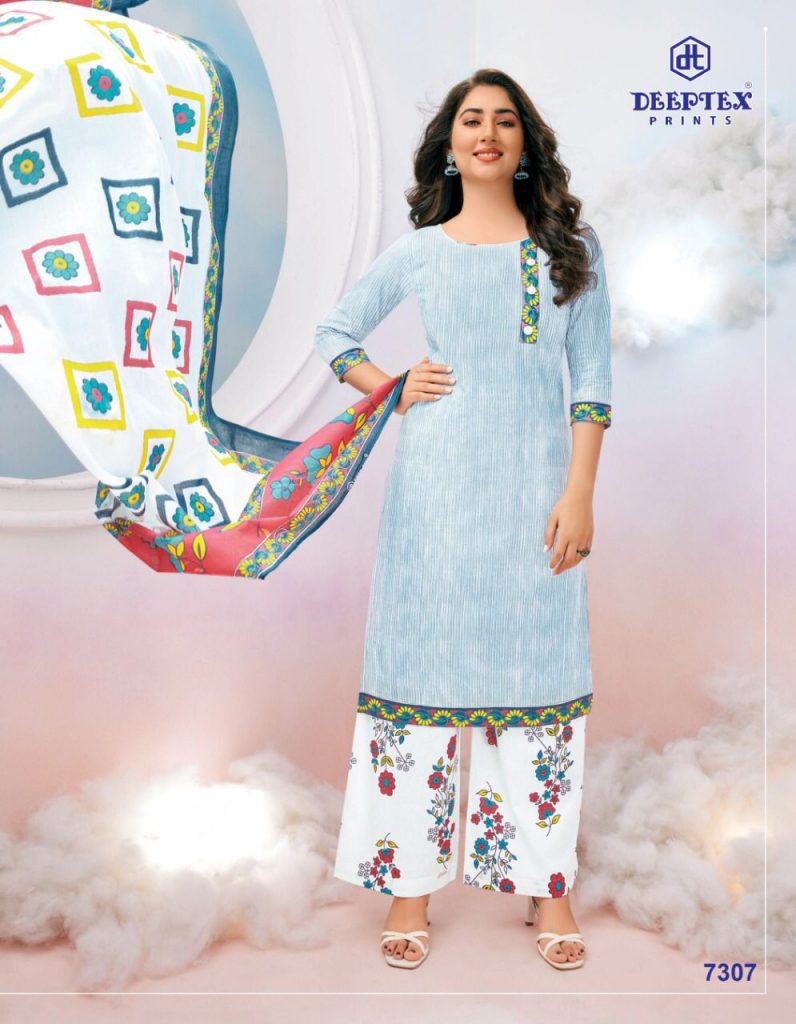 Deeptex Miss India Vol 73 Part B Pure Cotton With Printed Work Stylish Designer Salwar Kameez