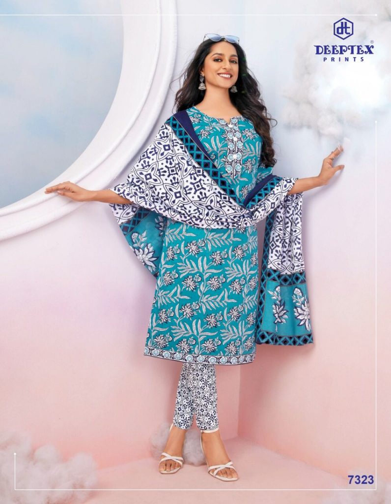 Deeptex Miss India Vol 73 Part B Pure Cotton With Printed Work Stylish Designer Salwar Kameez