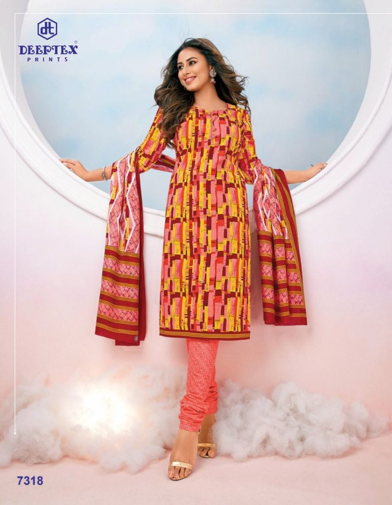 Deeptex Miss India Vol 73 Part B Pure Cotton With Printed Work Stylish Designer Salwar Kameez