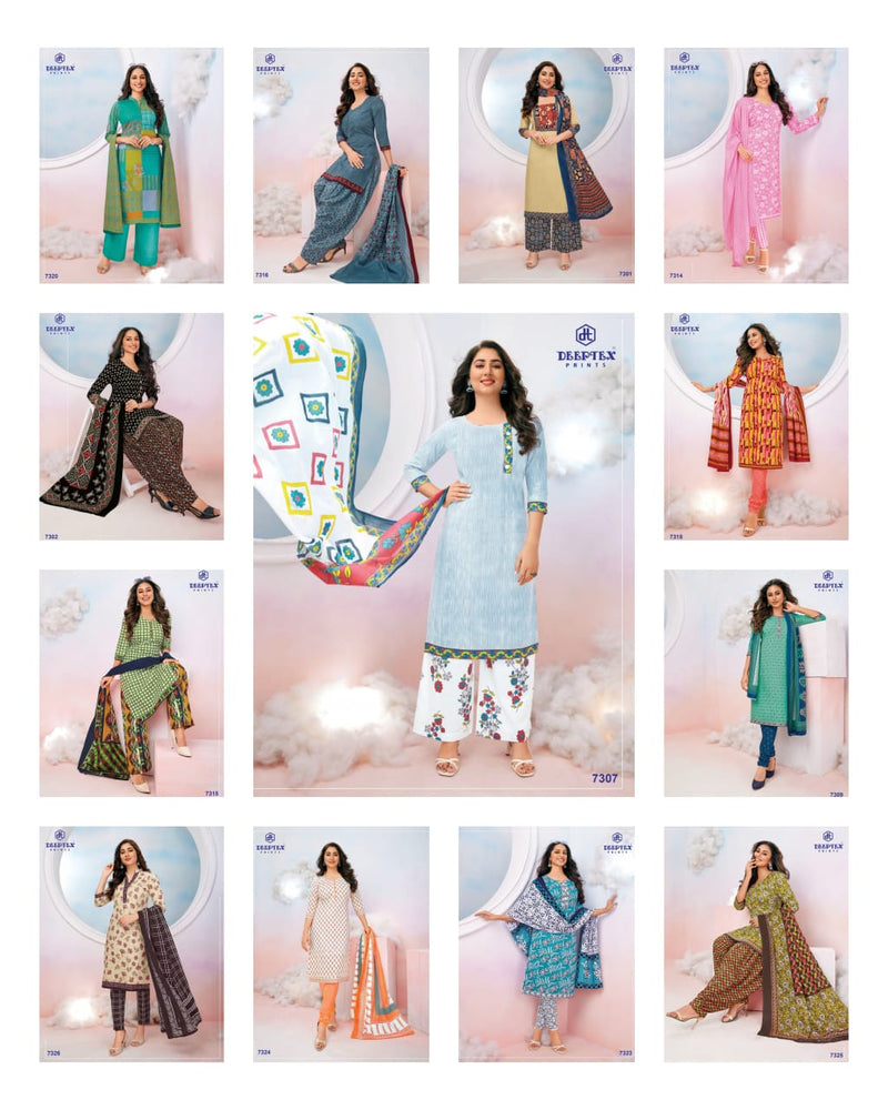 Deeptex Miss India Vol 73 Part B Pure Cotton With Printed Work Stylish Designer Salwar Kameez