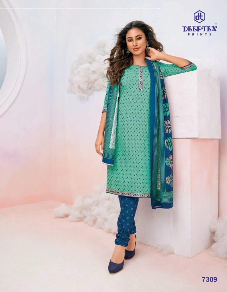 Deeptex Miss India Vol 73 Part B Pure Cotton With Printed Work Stylish Designer Salwar Kameez