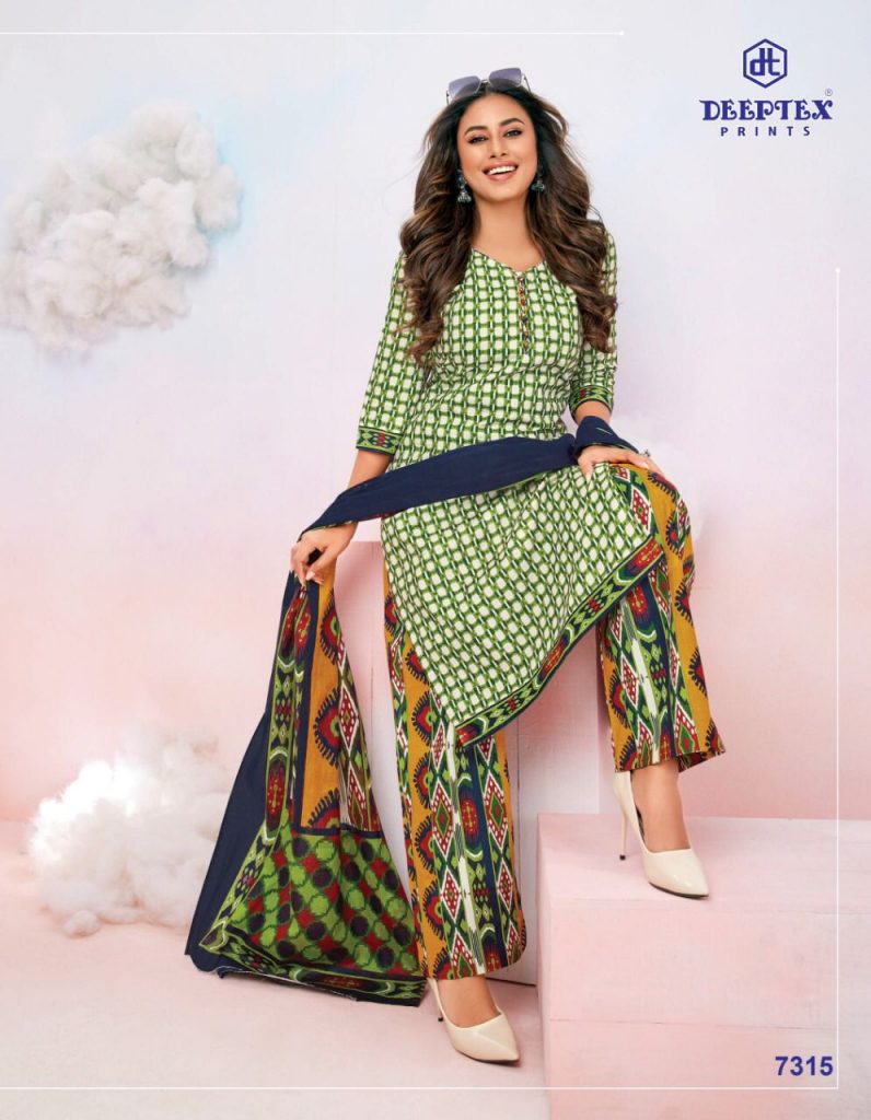 Deeptex Miss India Vol 73 Part B Pure Cotton With Printed Work Stylish Designer Salwar Kameez