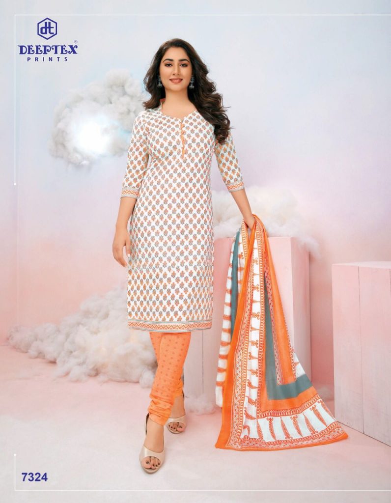 Deeptex Miss India Vol 73 Part B Pure Cotton With Printed Work Stylish Designer Salwar Kameez