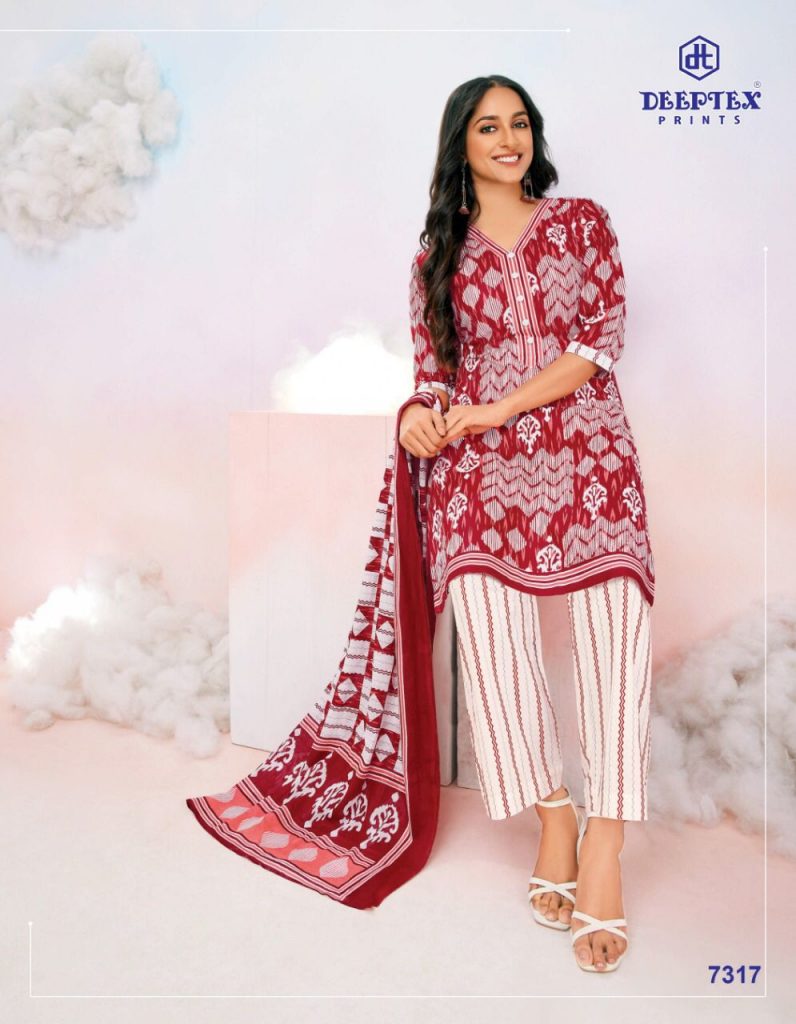 Deeptex Miss India Vol 73 Part A Pure Cotton With Printed Work Stylish Designer Salwar Kameez