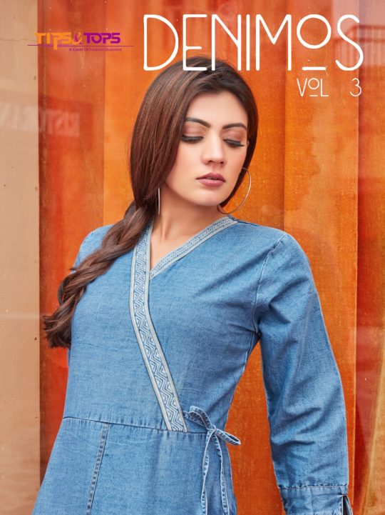 Tips & Tops Denimos Vol 3 Pure Cotton Denim Western Wear  Kurtis