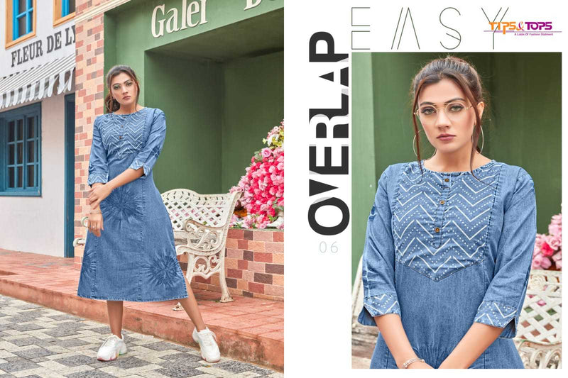 Tips & Tops Denimos Vol 3 Pure Cotton Denim Western Wear  Kurtis