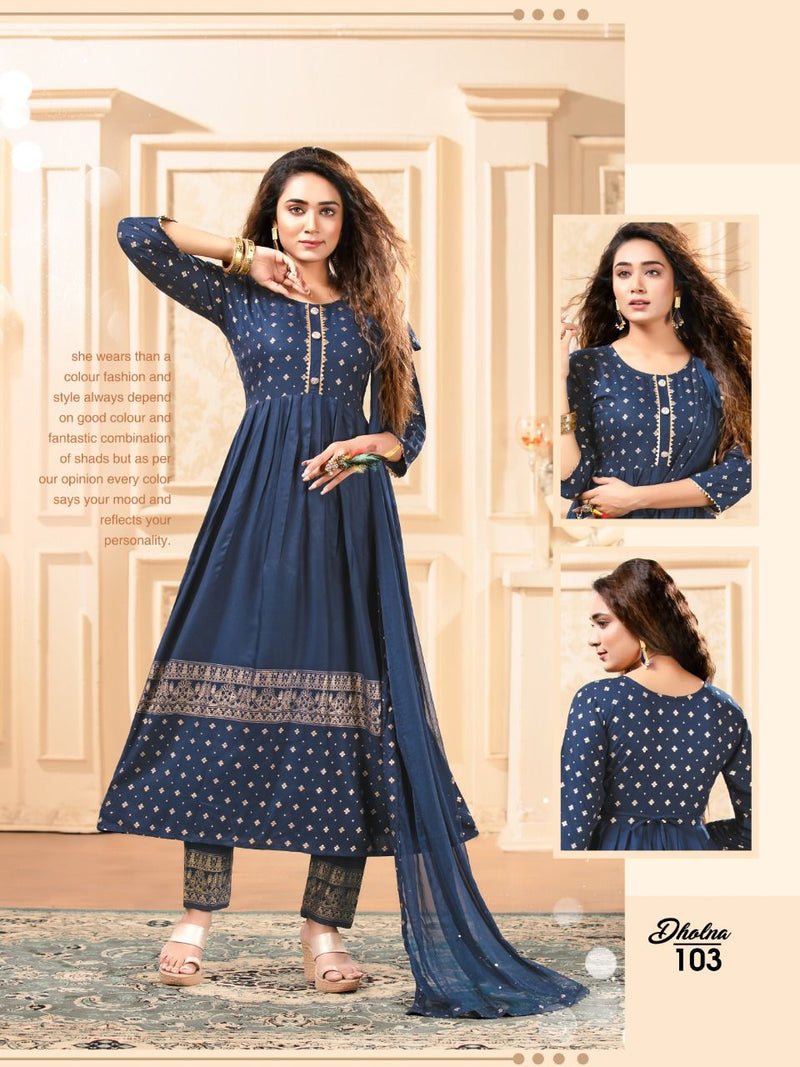 Beauty Queen Dholna Rayon With Printed Stylish Designer Casual Look Fancy Kurti