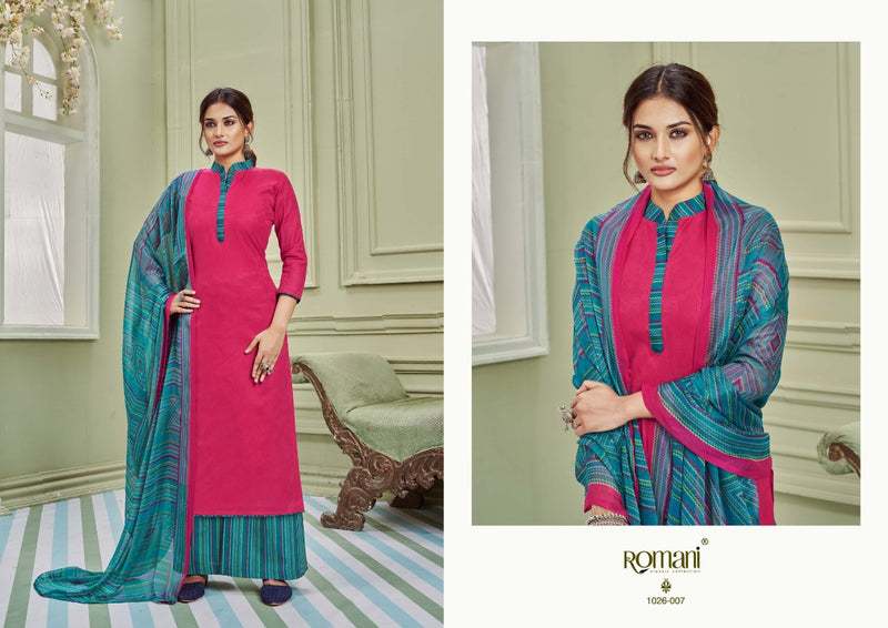Romani Didaar Jam Cotton Stylish Designer Casual Wear Classic Look Salwar Suit