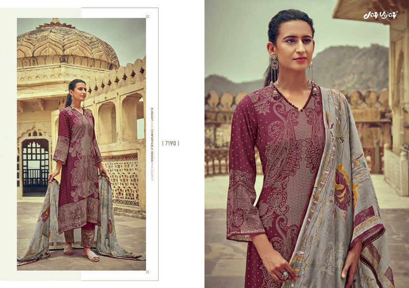 Jay Vijay Dilnaz Silk With Print And Embroidery work Stylish Designer Fancy Salwar Suit