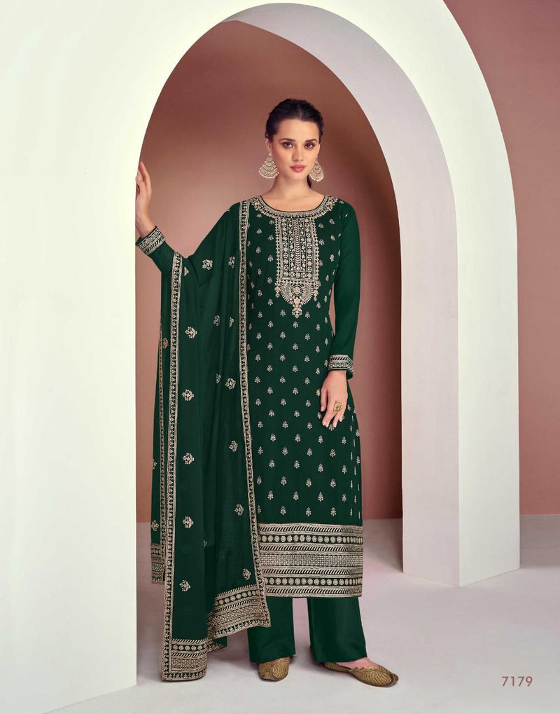 Gulkayra Dimple Georgette With Heavy Embroidery Work Stylish Designer Party Wear Salwar Suit