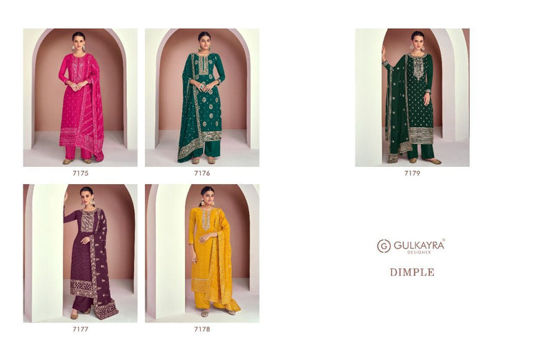 Gulkayra Dimple Georgette With Heavy Embroidery Work Stylish Designer Party Wear Salwar Suit