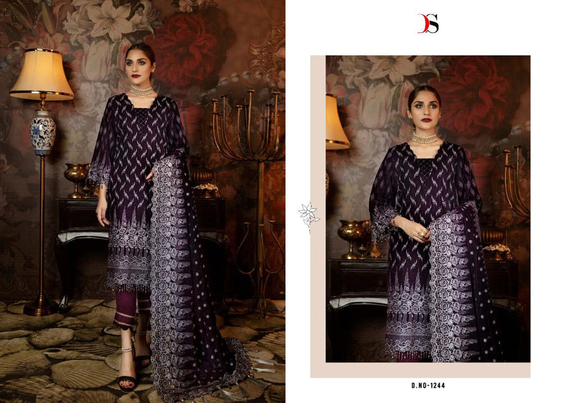 Deepsy Suit Adan Libas Velvet Collection Heavy Embroidery Work Salwar Suit