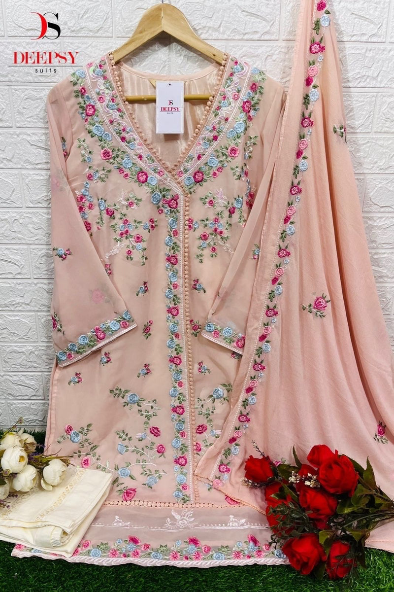 Deepsy Suit D 275 Georgette Embroidered Pakistani Pret Kurti