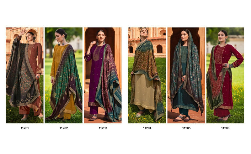 Deepsy Suit Griva Pashmina Jacqured Digital Print Salwar Suit