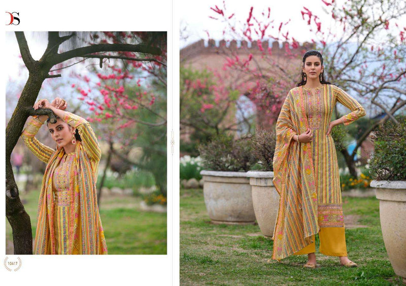 Deepsy Suit Infinity Pure Cotton Print Hand Work Embroidered Salwar Suits