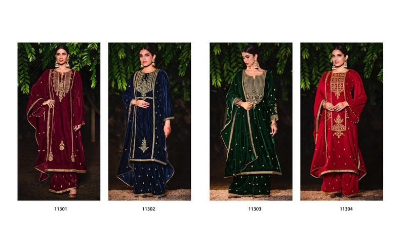 Deepsy Suit Khwaahish Velvet With Embroidery Work Salwar Suit