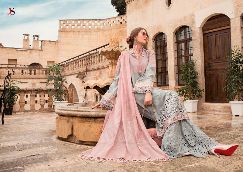 Deepsy Suit Maria B Lawn 21 Pure Cotton Print Embroidered Pakistani Salwar Suits