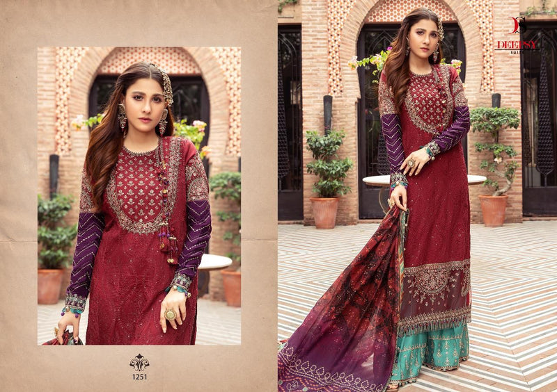 Deepsy Suit Maria B Satin Pure Cotton With Embroidery Salwar Suit