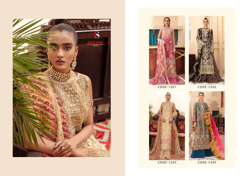 Deepsy Suit Mariyam Net With Heavy Embroidery Work Pakistani Salwar Kameez
