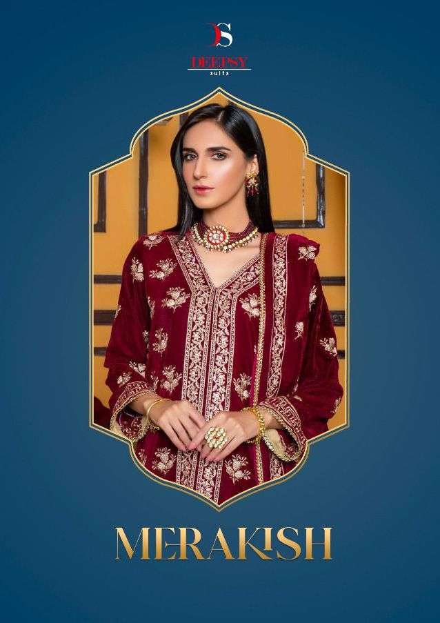 Deepsy Suit Merakish Velvet With Embroidery Salwar Suit