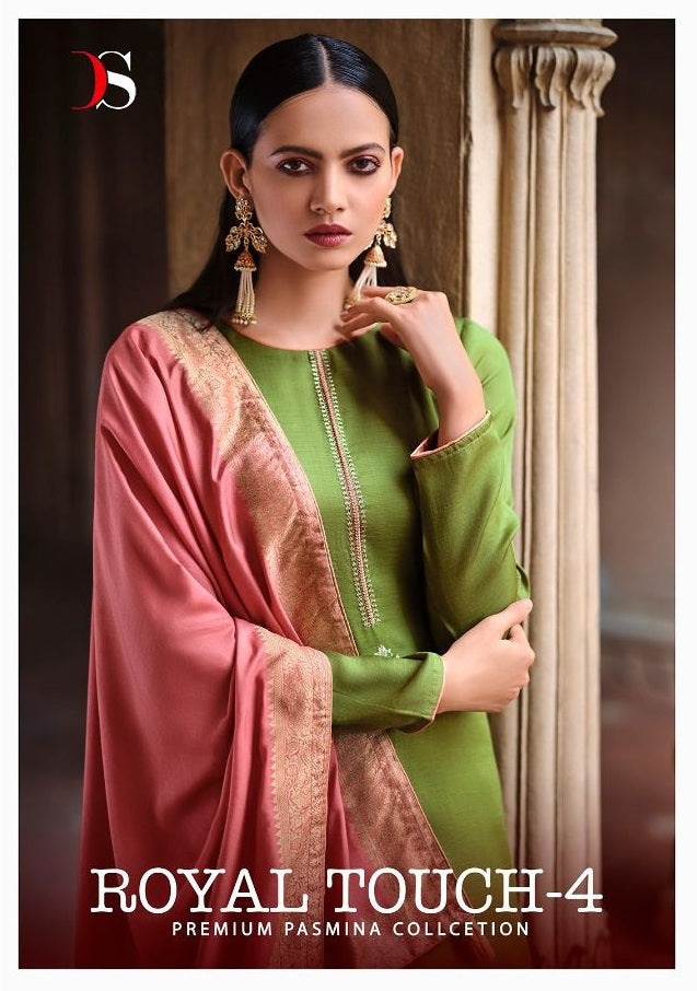 Deepsy Suit Royal Touch Vol 4 Viscose Pashmina With Embroidery Salwar Suit