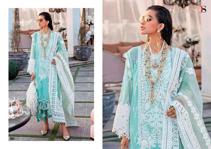 Deepsy Suit Sana Safinaz Lawn Vol 21 Cotton Print Embroidery Work Salwar Kameez