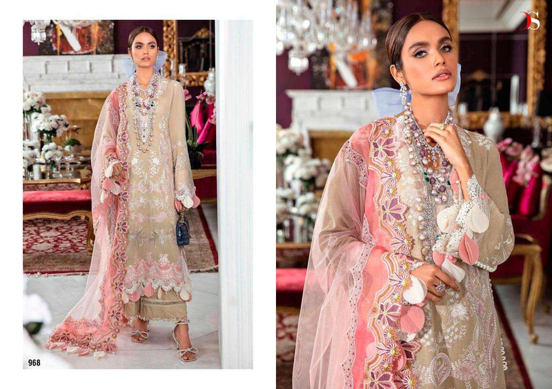 Deepsy Suit Sana Safinaz Lawn Vol 21 Cotton Print Embroidery Work Salwar Kameez