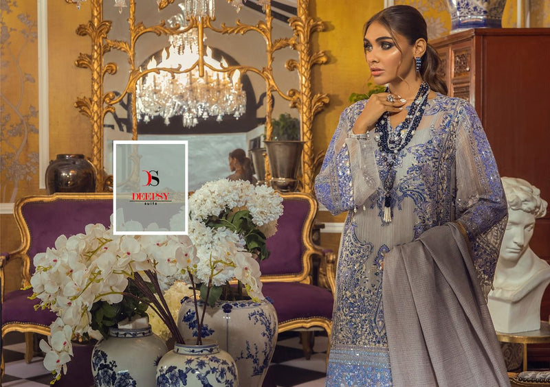 Deepsy Suit Sana Safinaz Muzlin Premium Cotton Print With Embroidered Work Salwar Suit