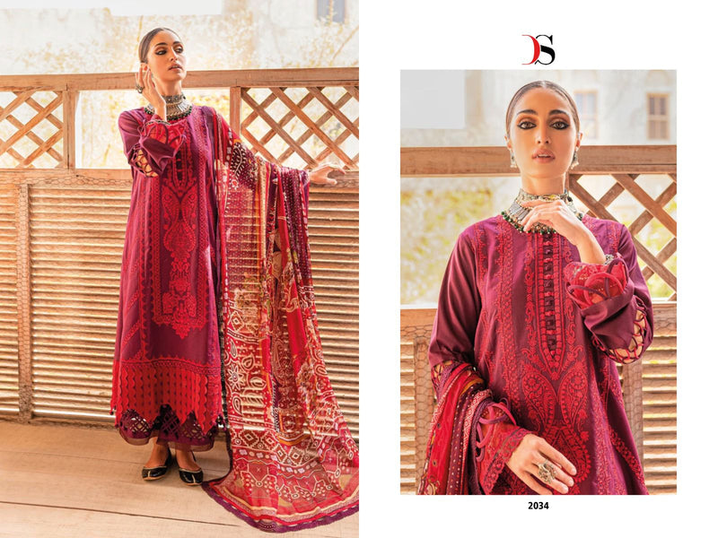 Deepsy Suits Firdous Ombre Embroidered Pure Cotton Heavy Self Embroidered Salwar Suit