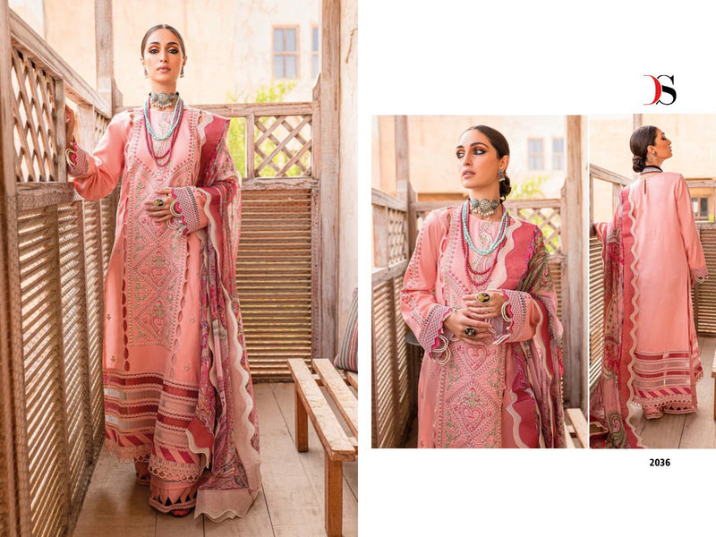 Deepsy Suits Firdous Ombre Embroidered Pure Cotton Heavy Self Embroidered Salwar Suit