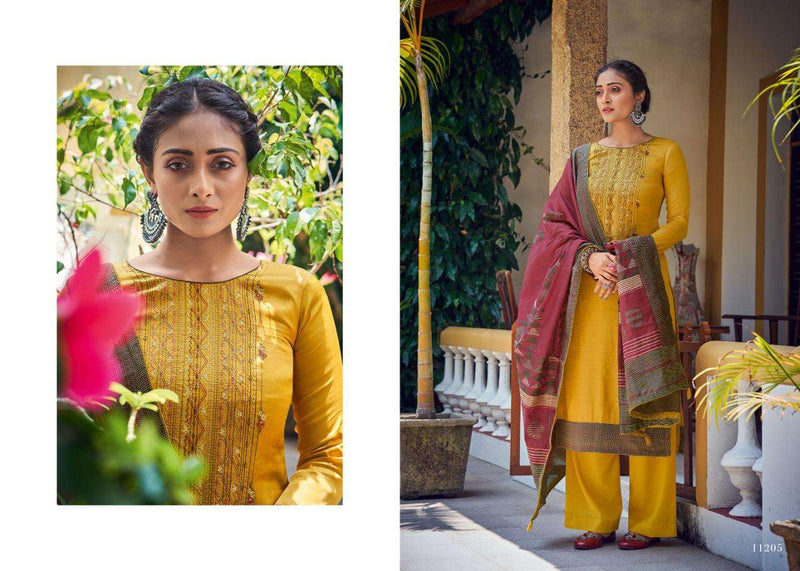 Deepsy Suits Kaantha Vol 2 Tussar Silk With Embroidery Work Heavy Look Regular Wear Salwar Suits