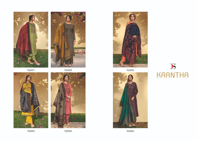 Deepsy Suits Kaantha Linen Silk  Embroidery Work Pakistani Salwar Kameez