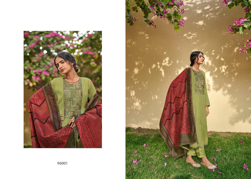 Deepsy Suits Kaantha Linen Silk  Embroidery Work Pakistani Salwar Kameez